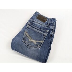 BKE Jake Straight Mens 29x31 Blue Premium Stretch Embroidered Denim Country